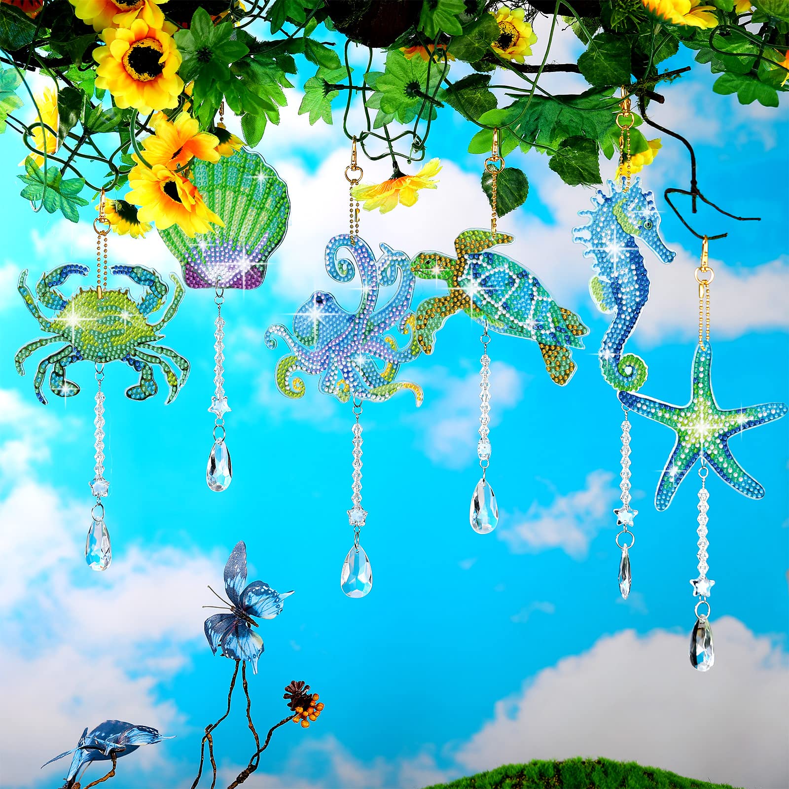 Amazon.co.jp: Tradder サマーダイヤモンドアートキット 大人用 海 海